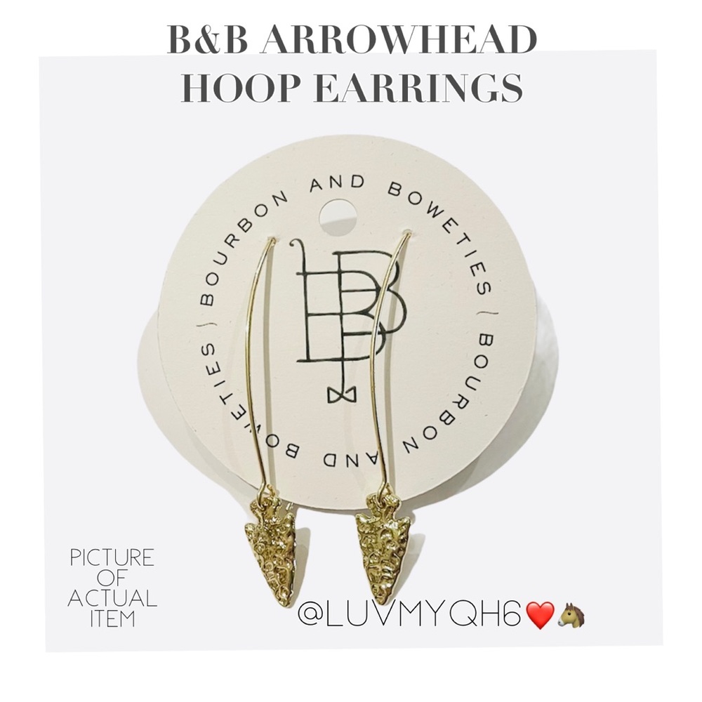 B&B ARROWHEAD HOOP EARRINGS